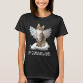 cat guardian angel wing cloud present t-shirt (Voorkant)