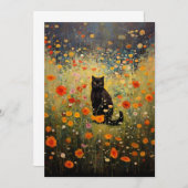 Cat Gustav Klimt Kaart (Voorkant / Achterkant)