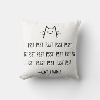 Cat Haiku Pillow Kussen