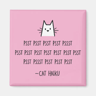 Cat Haiku vierkante magneet