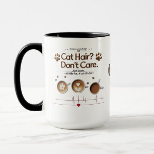 Cat Hair Don't Care Combo Mok - Koffie- en kattenl