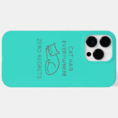 Cat hair everywhere zero regrets Case-Mate iPhone case (Achterkant (horizontaal))