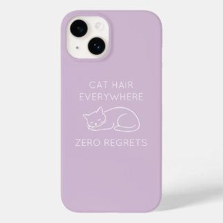 Cat hair everywhere zero regrets Case-Mate iPhone 14 hoesje