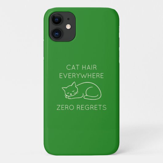 Cat hair everywhere zero regrets Case-Mate iPhone case (Achterkant)
