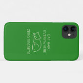 Cat hair everywhere zero regrets Case-Mate iPhone case (Achterkant (horizontaal))