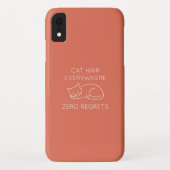 Cat hair everywhere zero regrets Case-Mate iPhone case (Achterkant)
