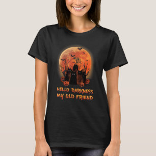 Cat Hallo Darkness My Old Friends Black Cat T-shirt