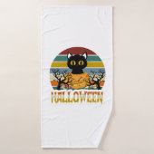 Cat Halloween (Serviette de bain)