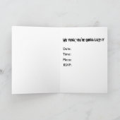 Cat Halloween invitation or greeting card (Intérieur)