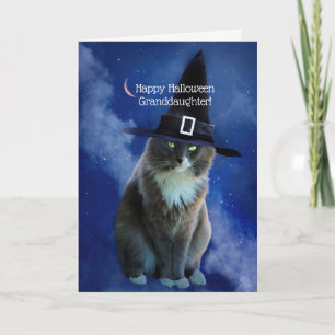 Cat Halloween kleindochter Super Cute Kaart