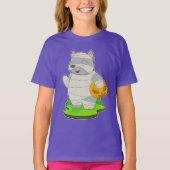 Cat Halloween Mummy T-shirt (Voorkant)