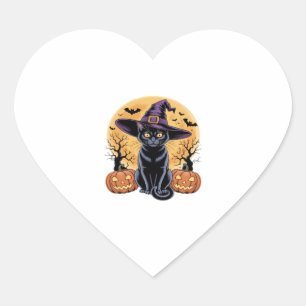 Cat Halloween Pumpkin Essential T-shirt Hart Sticker