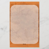 Cat Halloween Scared Cartoon op pompoen Briefpapier (Achterkant)