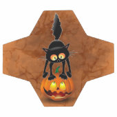 Cat Halloween Scared Cartoon op pompoen Voetbal (Enkel)