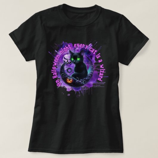 Cat Halloween Shirt (Design voorkant)