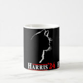 Cat Harris 24 Shirt stemt Kamala Harris voor presi Koffiemok (Center)