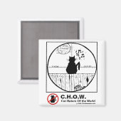 Cat Haters Scope Cartoon Magnet Magneet (Voorkant / Achterkant)