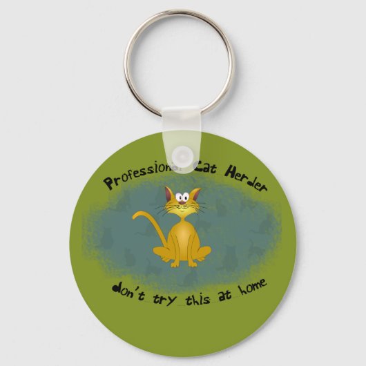 Cat Herder Funny Sleutelhanger (Voorkant)