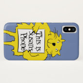 Cat Holding Kaart, eigenaar Case-Mate iPhone Case (Achterkant (horizontaal))