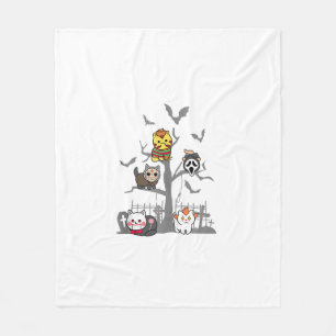 Cat Horror Films Lazy Halloween Kostuum voor Felin Fleece Deken
