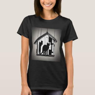 Cat House T-shirt voor dames