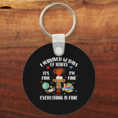 Cat I Survived 67 Days Of School Teachers Students Sleutelhanger (Voorkant)