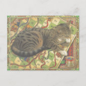 Cat Illustration Briefkaart (Voorkant)