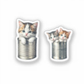 Cat in can sticker (Voorkant)