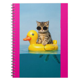 cat in float duck notitieboek