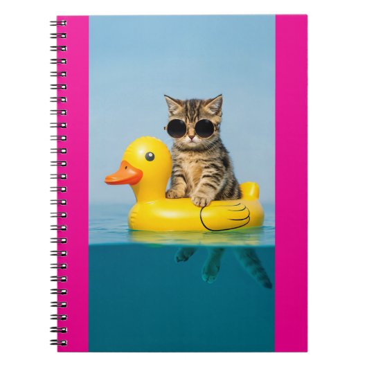 cat in float duck notitieboek (Voorkant)