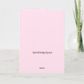 Cat in Flower Garden Design Carte de voeux (Dos)