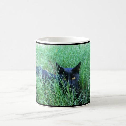 Cat-in-grass Aangepaste Mok (Center)