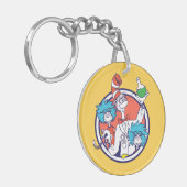 Cat in het Pet & Lab Tech One Lab Tech Two Sleutelhanger (Voorkant Links)