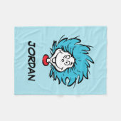 Cat in het Pet Thing One Thing Two - Aangepast din Fleece Deken (Voorkant (Horizontaal))