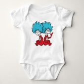 Cat in het Pet Thing One & Thing Two Romper (Voorkant)