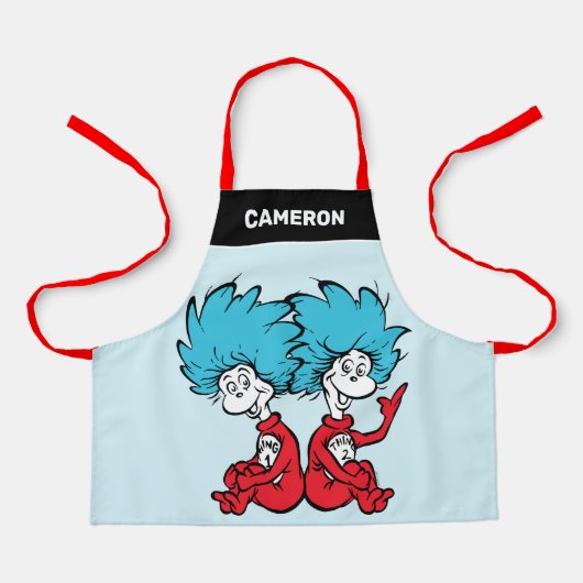 Cat in het Pet Thing One & Thing Two Schort (Voorkant)