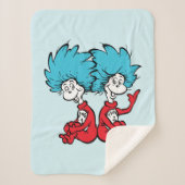 Cat in het Pet Thing One & Thing Two Sherpa Deken (Voorkant)