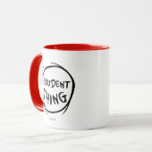 Cat in het Pet Thing One Thing Two Student Thing Mok (Voorkant links)
