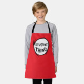 Cat in het Pet Thing One Thing Two Student Thing Schort (Gedragen)