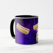 CAT IN SPACE WITH HOT DOGS funny COFFEE MUG (Devant gauche)