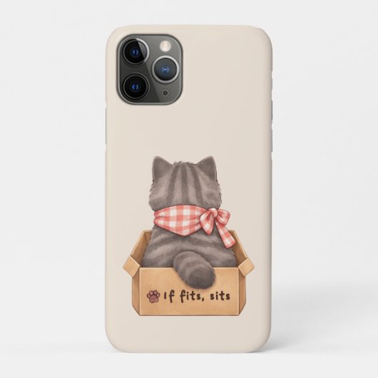 Cat in The Box iPhone Case (Achterkant)