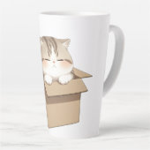 Cat In the box Latte Mok (Rechterhoek)
