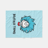 Cat in the Pet Thing One Thing Two Brother Thing Fleece Deken (Voorkant (Horizontaal))