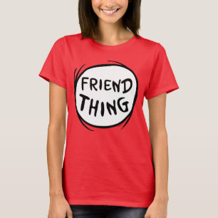 Cat in the Pet Thing One Thing Two - Vriend Ding T-shirt