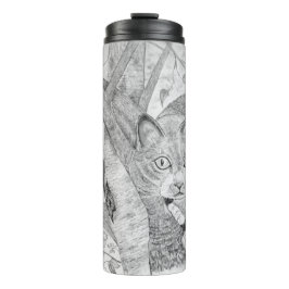 Cat in Tree Thermal Tumbler Thermosbeker