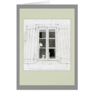Cat in Window Card