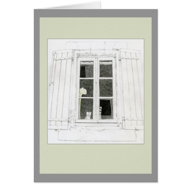 Cat in Window Card (Devant)