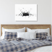 Cat Ink Splat Canvas Afdruk (Insitu (Slaapkamer))