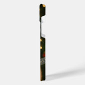 Cat iPhone 14 Plus Case Playing Christmas Music iPhone Hoesje (Linkerkant)