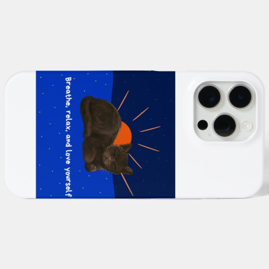 Cat iPhone 15 Pro Max Coque (Verso (horizontal))